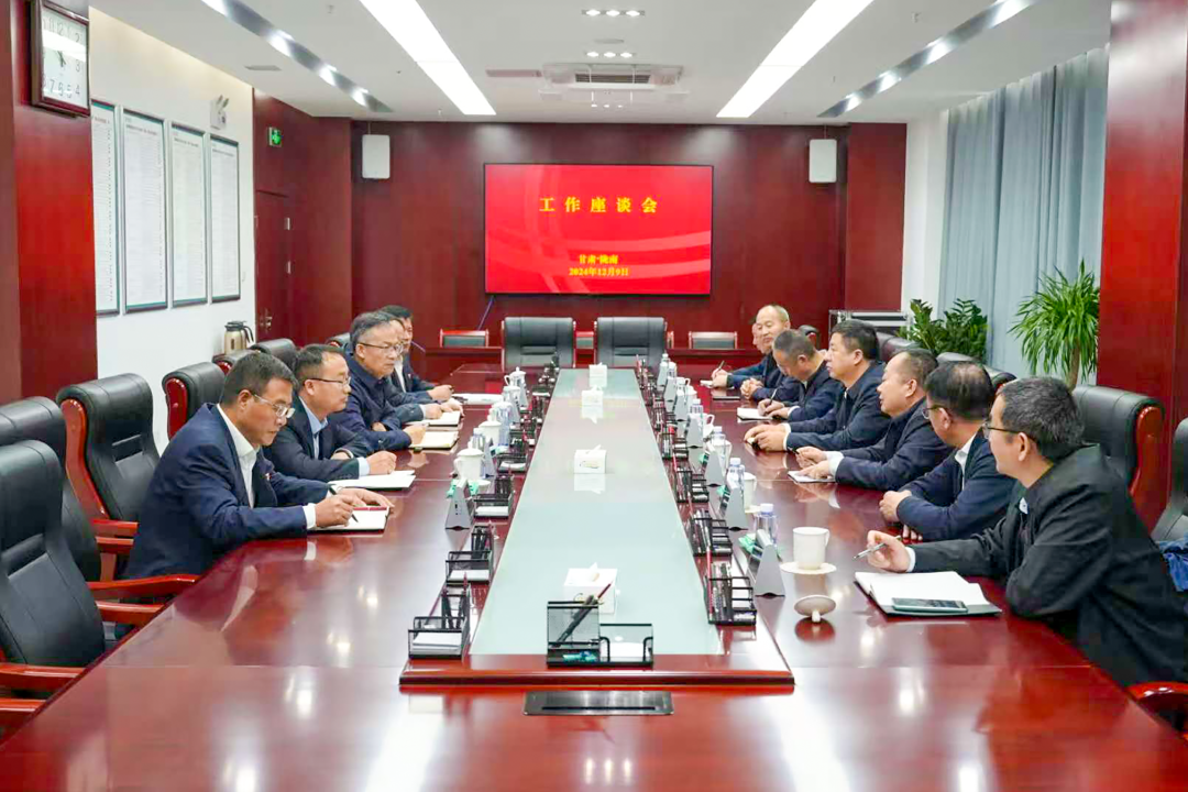 大唐甘肅公司黨委書記王建偉與國(guó)網(wǎng)隴南電力公司總經(jīng)理、黨委副書記王建眾會(huì)談