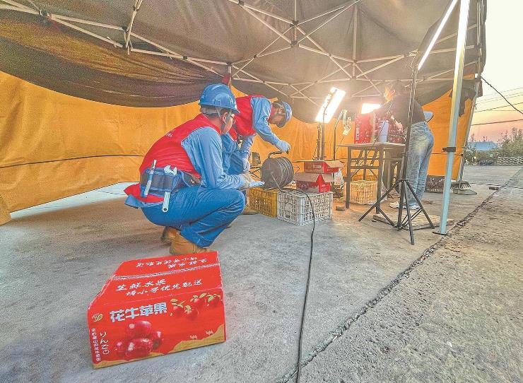 國網臨猗縣供電公司全產業(yè)鏈用電可靠，水果大縣果飄香