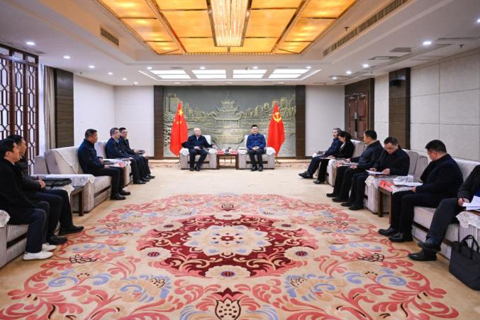 貴陽市領導會見中國節(jié)能環(huán)保集團有限公司黨委常委、總會計師朱慶鋒一行